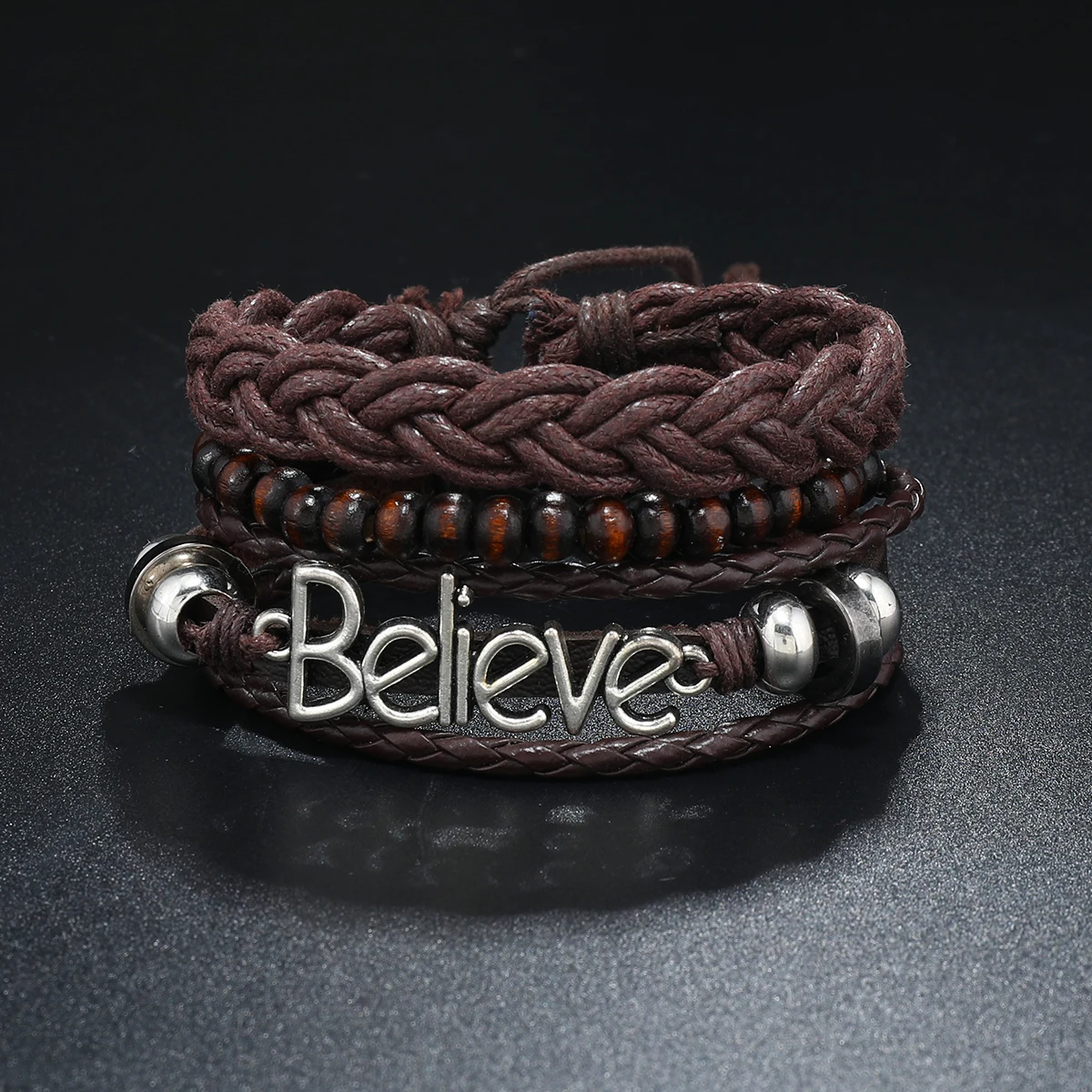 Bracciale In Pelle Vintage Da Uomo Con Torsione Di Pasta Fritta Bracciale Intrecciato Personalità Moda Bracciale In Pelle Pu Bracciale In Corda Gioiel