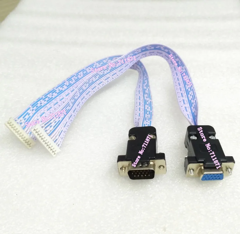 30Cm Vite Fissa Da 12P A 15P Vga D-Sub Linea Cavo Da 12P A 15P Vga Maschio Linea 12P D-Sub Femmina Cavo 12Pin 15P D-Sub Vga Wire