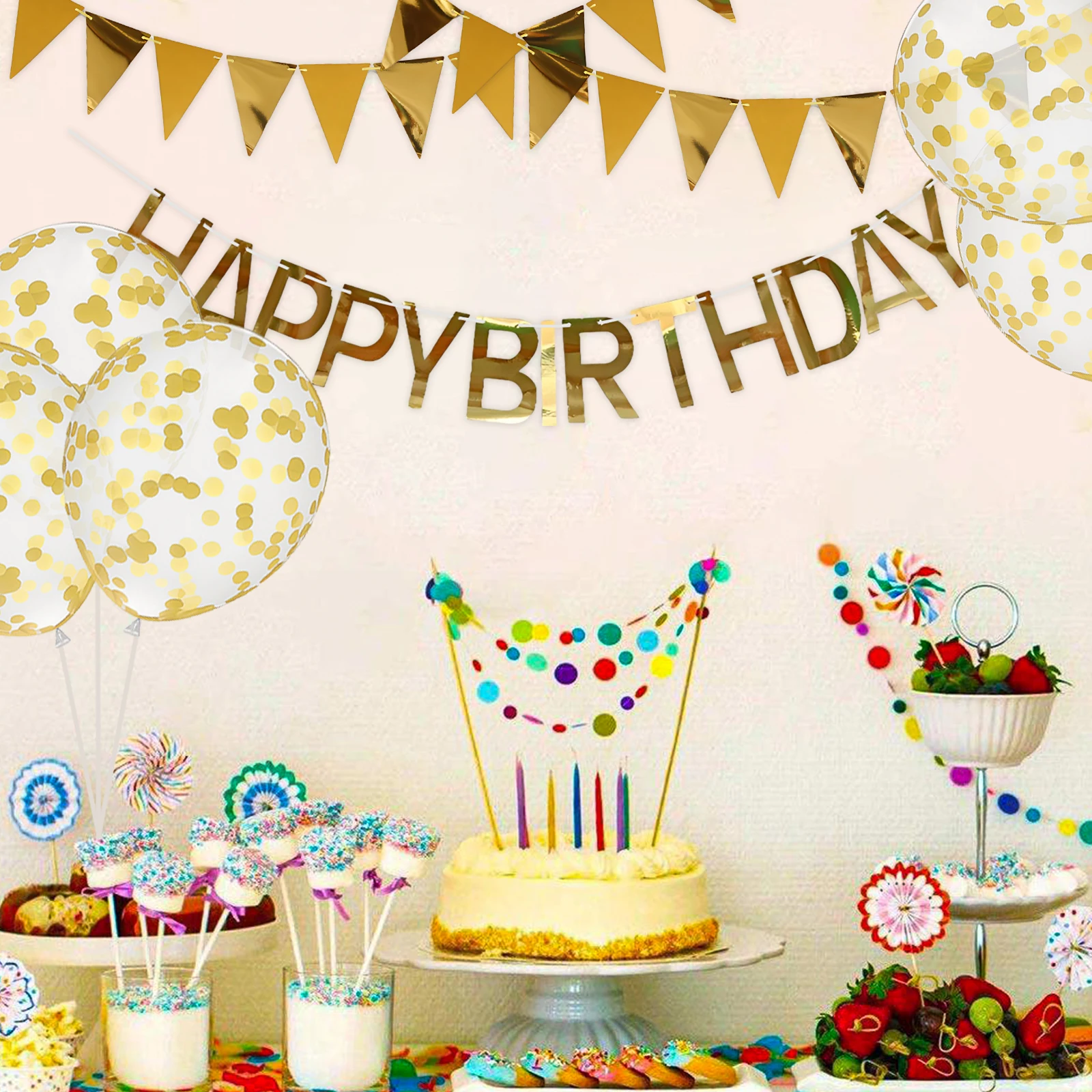 10 Pezzi Set Turbinii Appesi Buon Compleanno Banner Compleanno Banner Stelle Filanti Decorazioni Stelle Filanti Decorazioni Per Feste