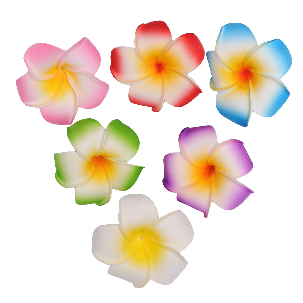 6 Pcs Hair Pin Flowers Morsetto Laterale Frangipane Clip Clip Accessori Plumeria Travel