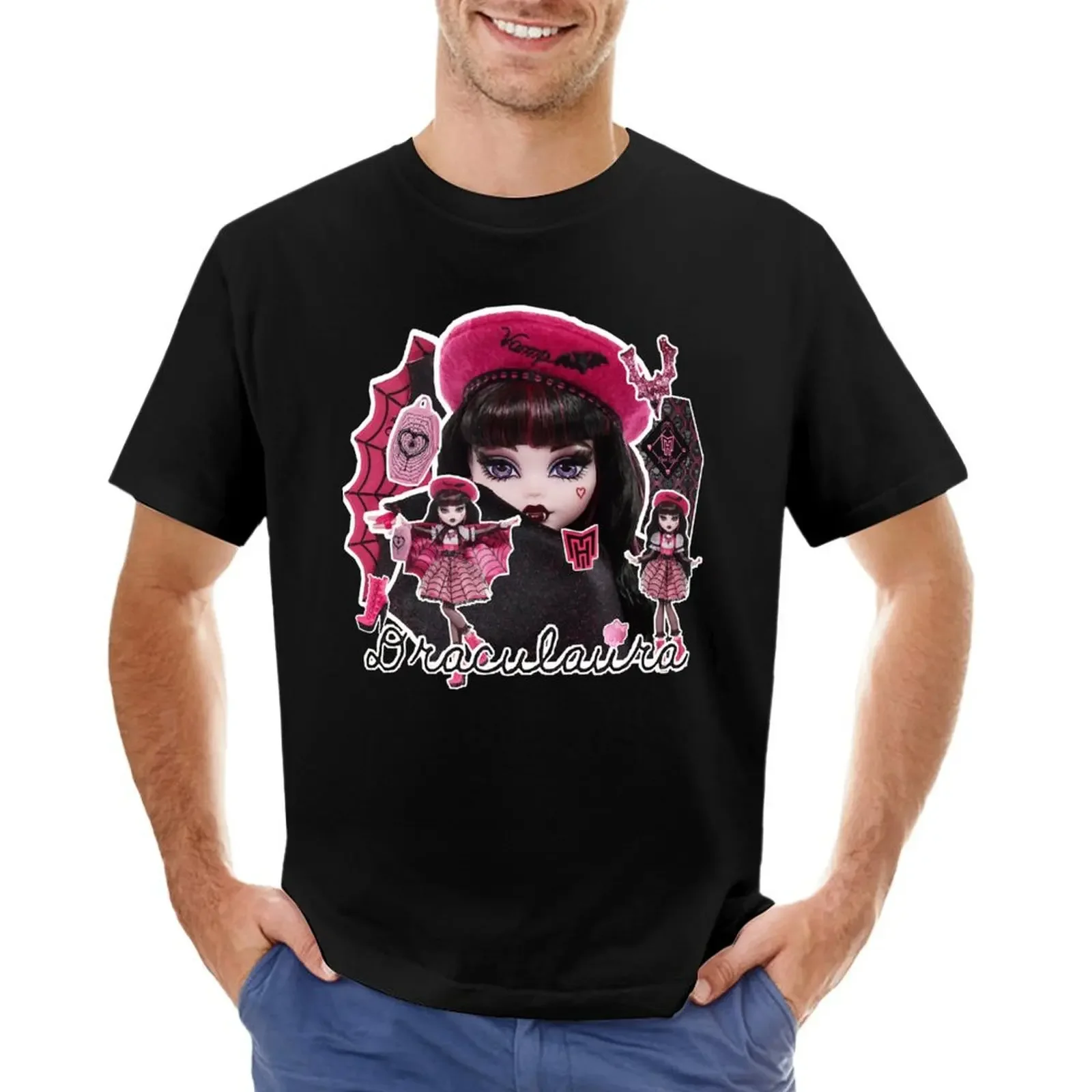 Draculaura Haunte Couture T-Shirt Ragazzi Bianchi Vestiti Carini Magliette Vintage Da Uomo