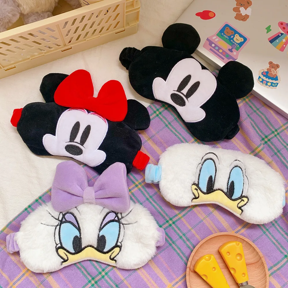 Anime Figure Cute Cartoon Peluche Topolino Minnie Winnie Eye Mask Peluche Donald Duck Daisy Duck Regalo Di Compleanno