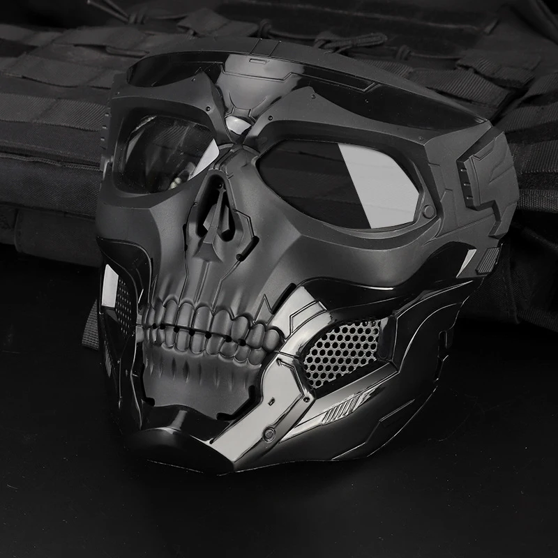 Skull Messenger Mask Halloween Mask Party Game Skull Tactical Equipment Adattato Alla Maschera Protettiva In Tinta Unita Occhiali Universali