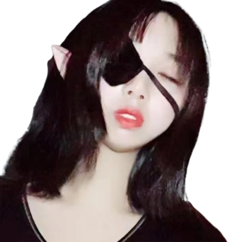 Cute Anime Cosplay Costume Eyeshade Heart Ricamo Single Eye Mask Blindfold Eyepatch Japanese Chunibyou Eye Mask Dxaa