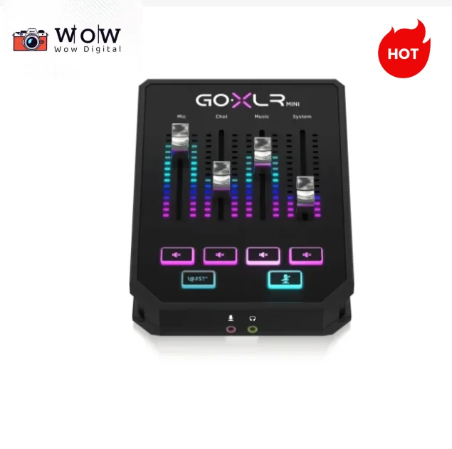 Tc Helicon Go Xlr Mini Mixer Di Trasmissione Online Con Interfaccia Usb/Audio "Go Live" Desktop Rig Per La Qualità Di Trasmissione Professionale