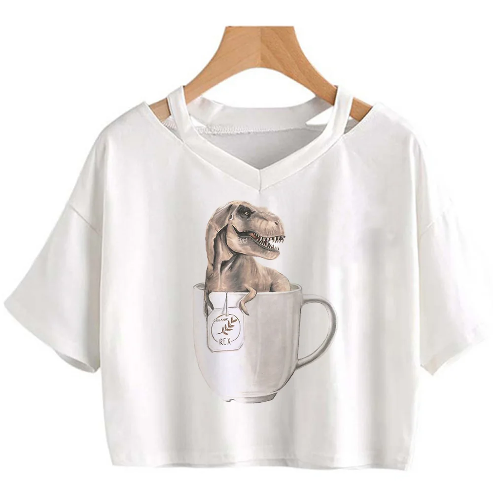Trex Tea Top Donna Y2K Designer Tshirt Girl Comic Abbigliamento