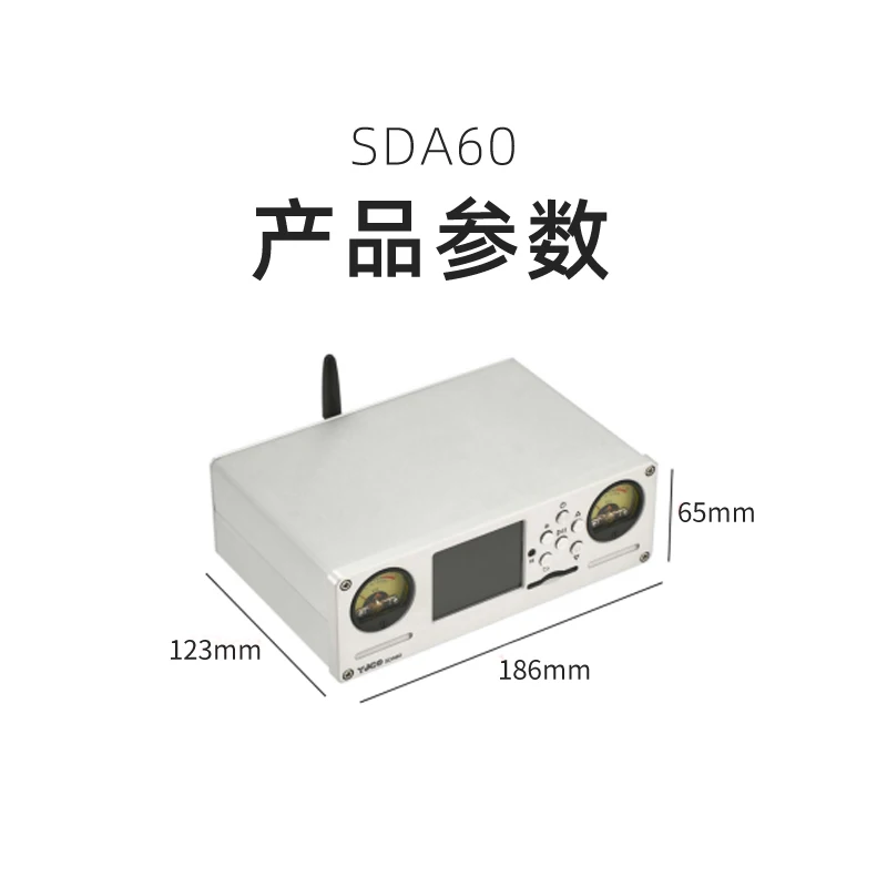 Sda60 Digital Rotary Table Lossless Dsd Player Dual 9038 Decodifica Bluetooth 5.1 Ldac Dual Vu Meter Head