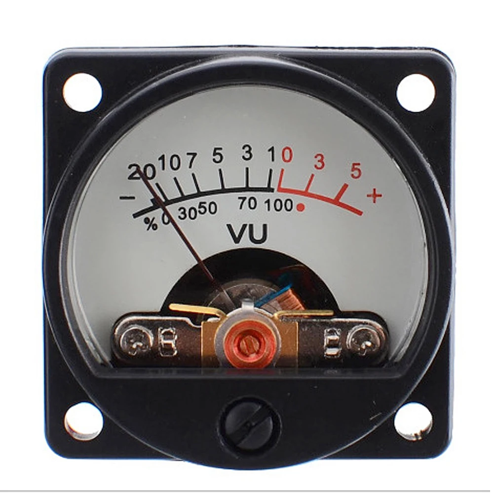 6V-12V Panel Vu Meter Warm Back Light Recording Vu Panel Meter Vu Meter Audio Level Amp Meter