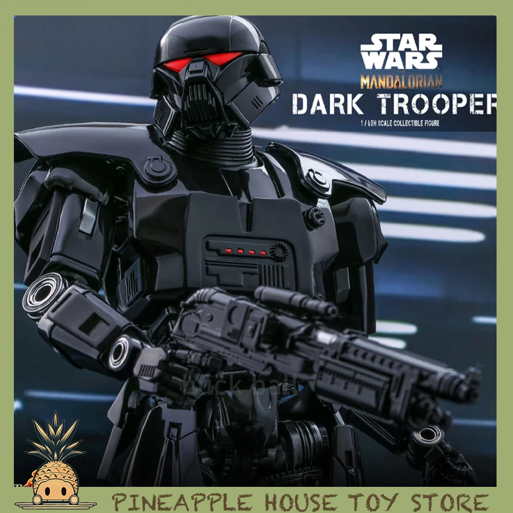 1/6 Original Hot Toys The Mandalorian Movie Figures 33Cm Dark Trooper Action Figurine Star Wars Figure Giocattoli Modello Da Collezione