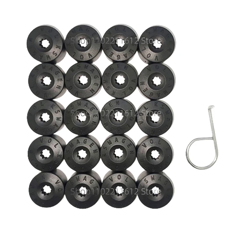 Car Wheel Lug Nut Bolt Cover Cap Per Vw Volkswagen Scirocco Touran Tiguan Jetta Golf Mk7 Gti Passat B5 Cc Skoda Hub Decorazioni