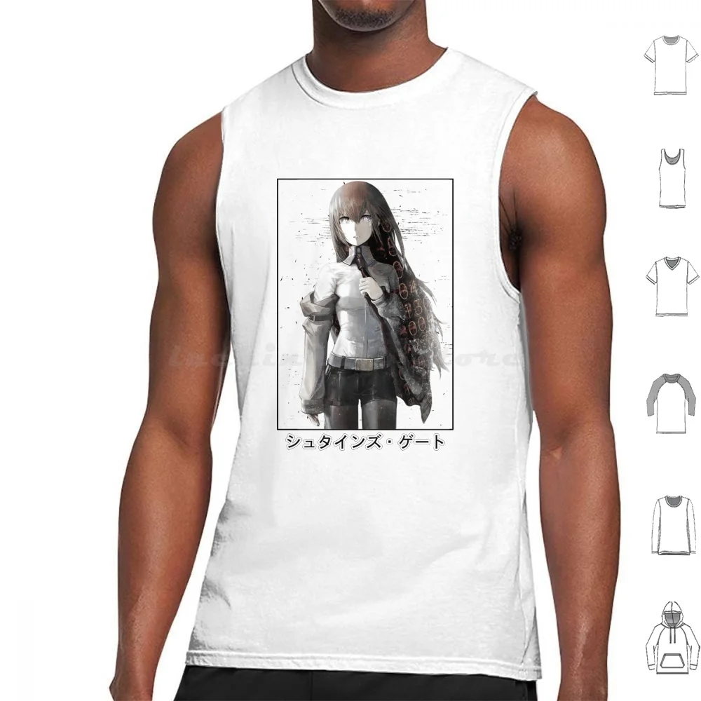 Steins Gate Canotte Stampa Cotton Steins Gate Manga Anime Makise Kurisu Tokyo Ghoul Z Seinen Shonen Manga Stein
