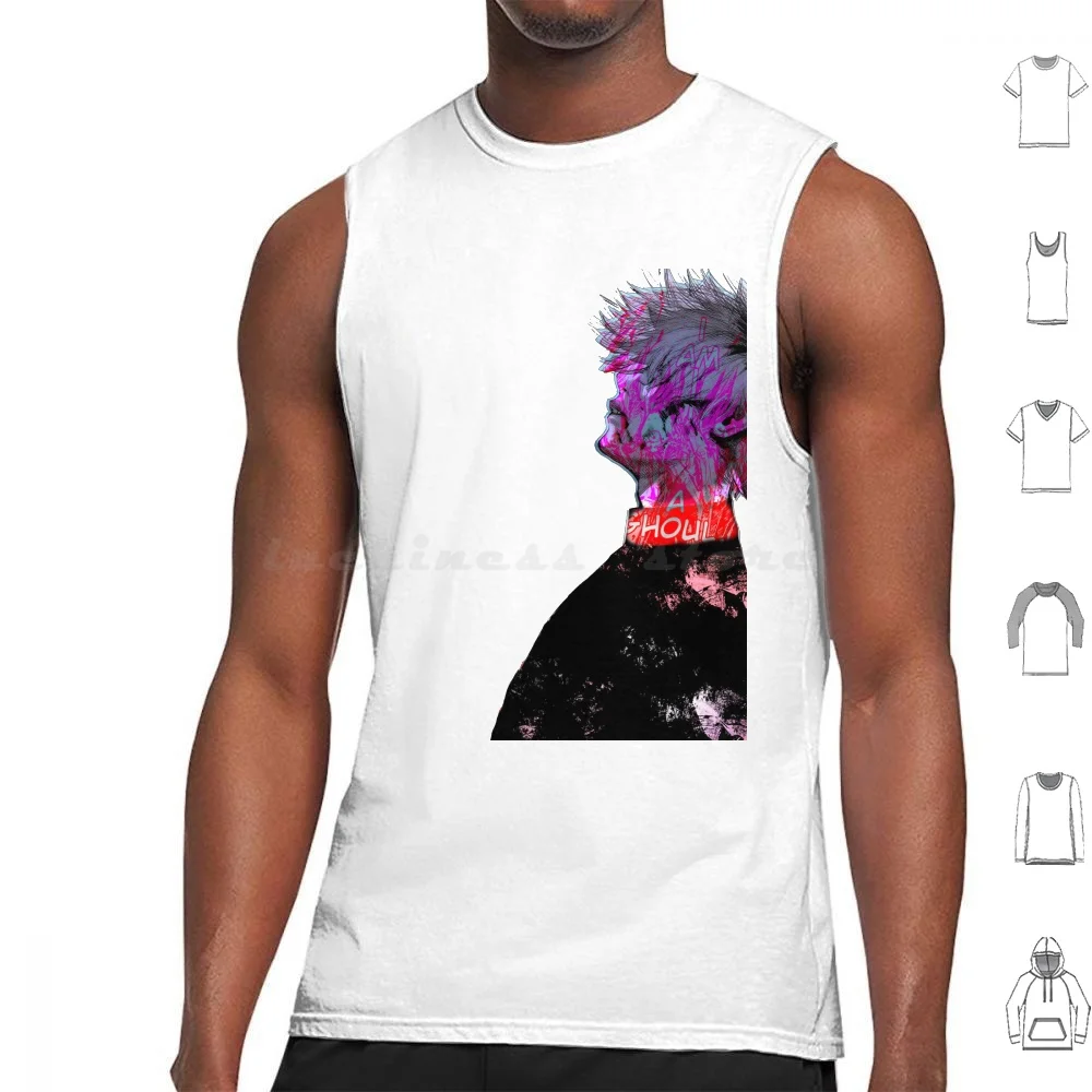 Ken Kaneki È Un Ghoul ( Tokyo Ghoul) Canotte Gilet Senza Maniche Anime Ghoul Tokyo Ghoul Kaneki Kaneki Ken Ken Tokyo Manga