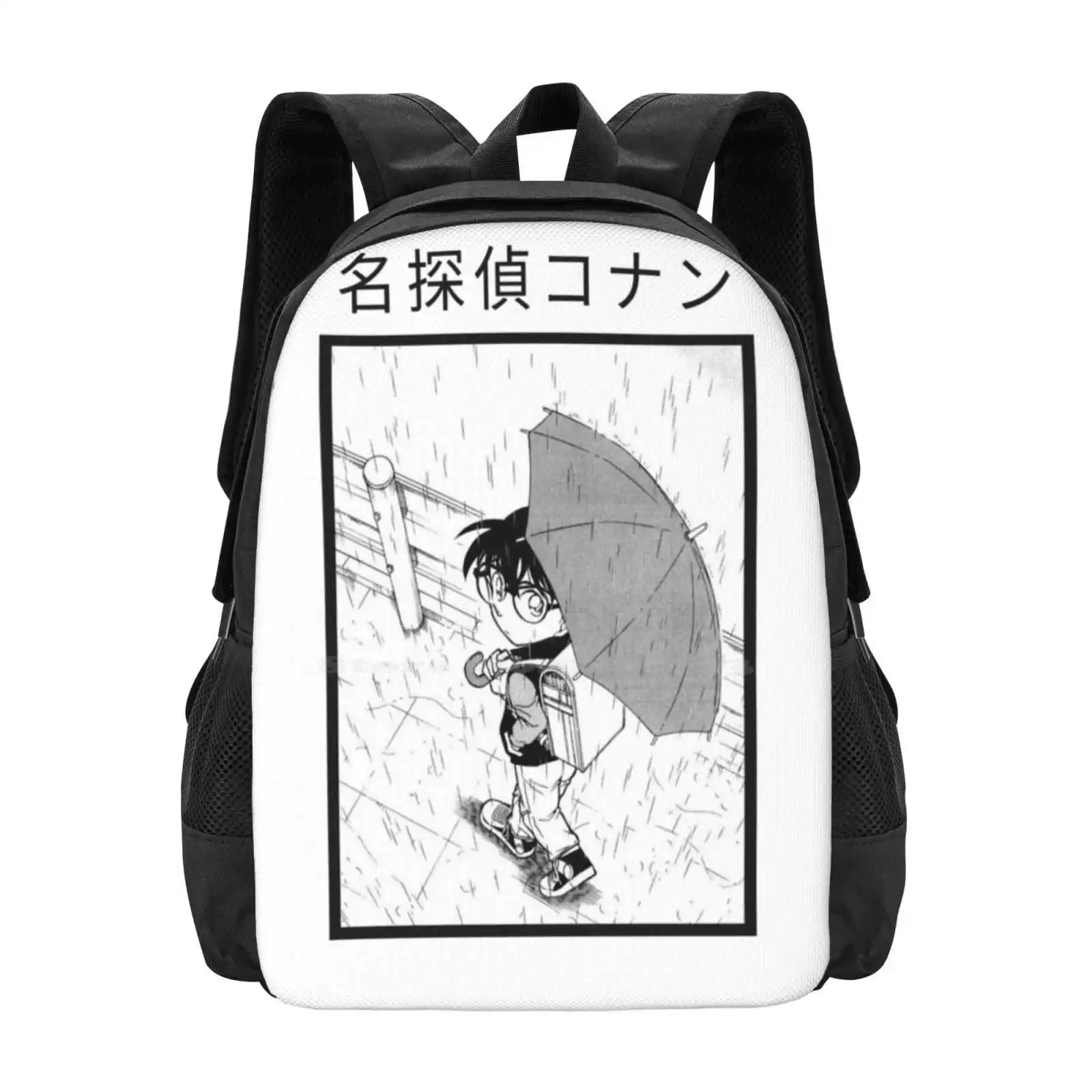 [Detective Conan ] Edogawa Conan Pattern Design Laptop Travel School Bags Detective Conan Anime Manga