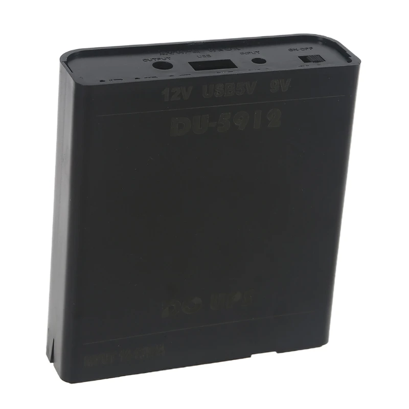 Fai Da Te 3X18650 5V Usb + 3.5 X1.35Mm 9V + 12V 5.5X2.1Mm Ups Power Supply Box Per Wifi Router Modem Security Camera