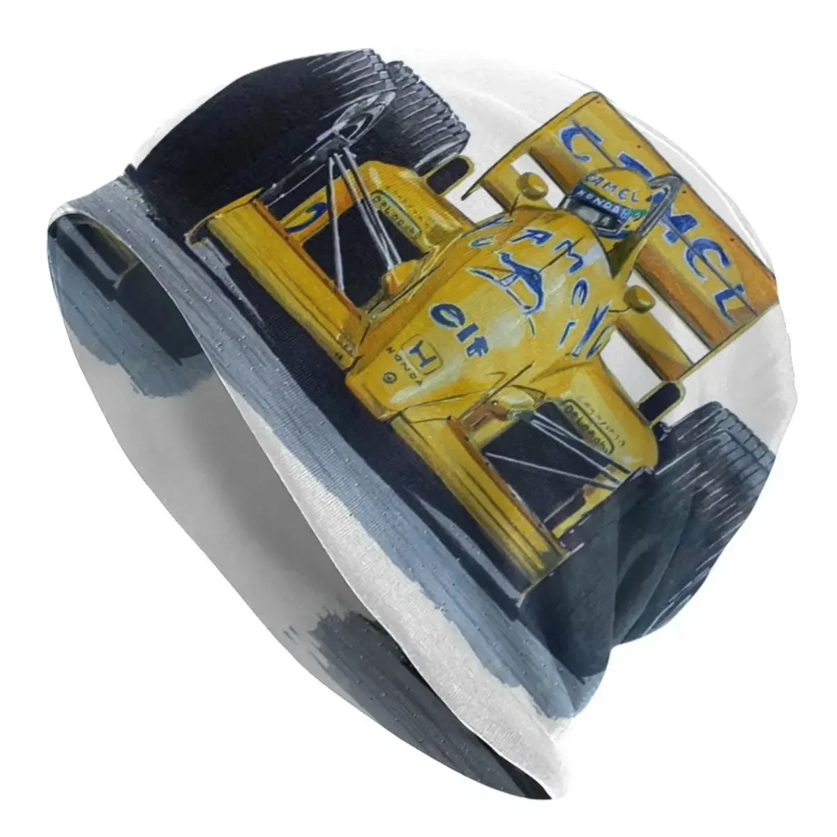Ayrton Senna, Lotus 99T Berretto Lavorato A Maglia Caldo Cappello Cofano Moda Autunno Inverno Berretti All'Aperto Cappelli Per Uomo Donna Adulto