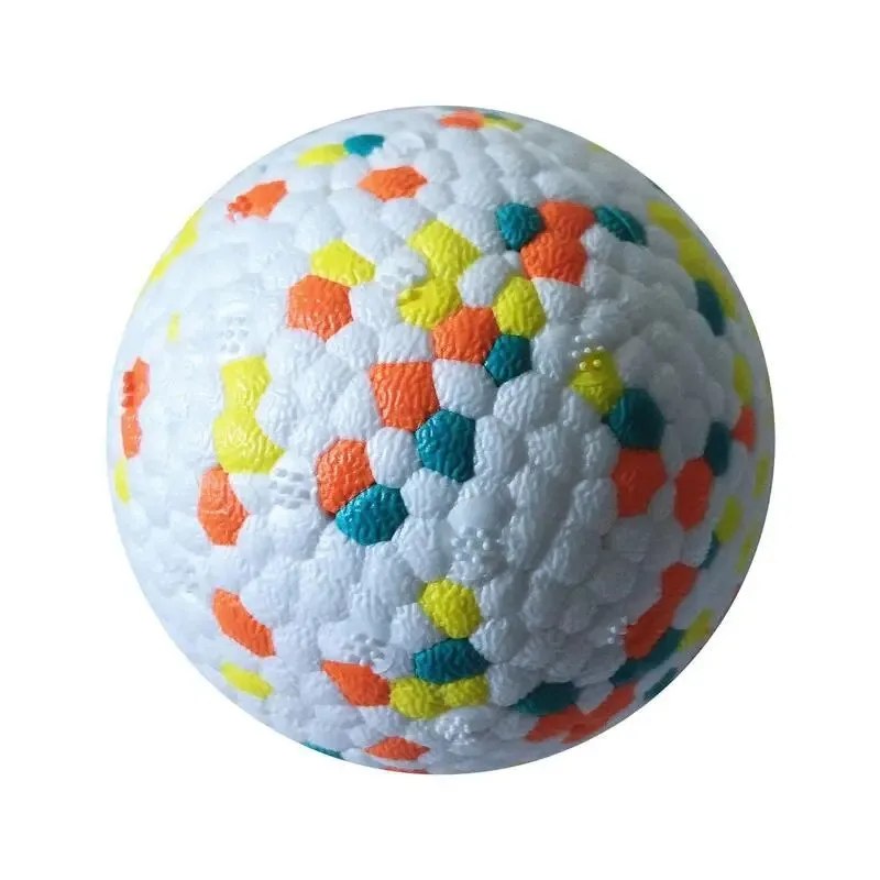 1Pc Dentizione Pet Toy Dog Solid Toy Ball Interactive Dog Toy Light Popcorn Ball Dog Chew Rubber Ball High Elastic Bite