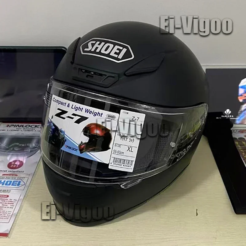 Casco Moto Integrale Shoei Z7 Casco Nero Opaco Equitazione Motocross Racing Casco Moto