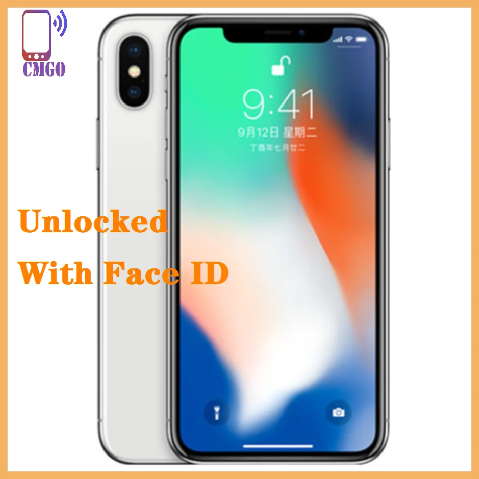 Apple Iphone X 64Gb/256Gb Rom 5.8 Pollici 3Gb Ram Core Ios A11 4G Lte Sblocca Iphonex