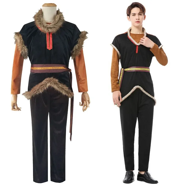 Krimoff Olaf Halloween Movie Costume Adult Men Deluxe Suits Fancy Party Cosplay Carnival Outfit For Tops Pants Vest