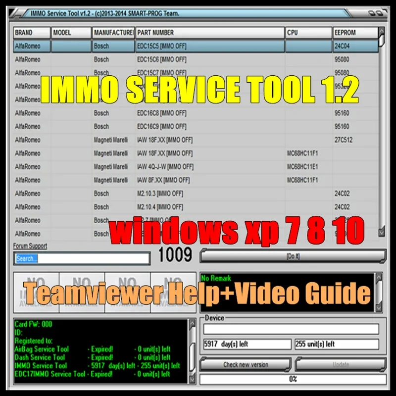 Immo Tool V1.2 Car Code / Immo Off Edc15 Edc16 Edc17 Ecu Virgin Eeprom Immo Key Pin Code Calculator Bsi Vdo