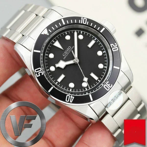 Luxury New Automatic Movement Watch For Men Orologi Meccanici Acciaio Inossidabile Black Blue Ceramic Bezel Bay