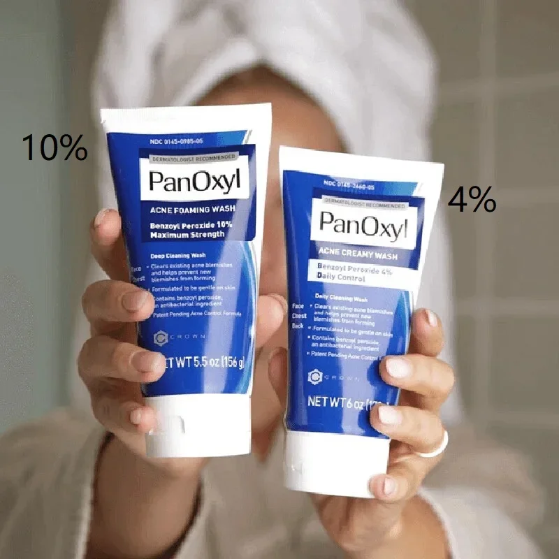 4%/10% Panoxyl Delicato Viso Schiumogeno Lavaggio Perossido Di Benzene Pulizia Profonda Idratante Controllo Dell'Olio Restringere I Pori Detergente Vi