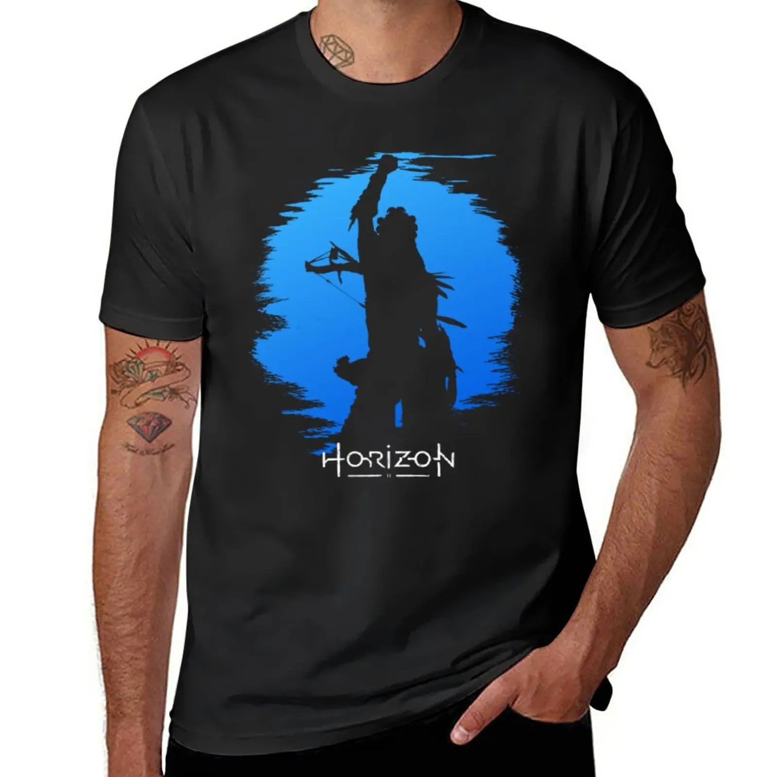 New Horizon T-Shirt Western Vietata Maglietta Sublime Maglietta Moda Coreana Abbigliamento Anime Abbigliamento Uomo