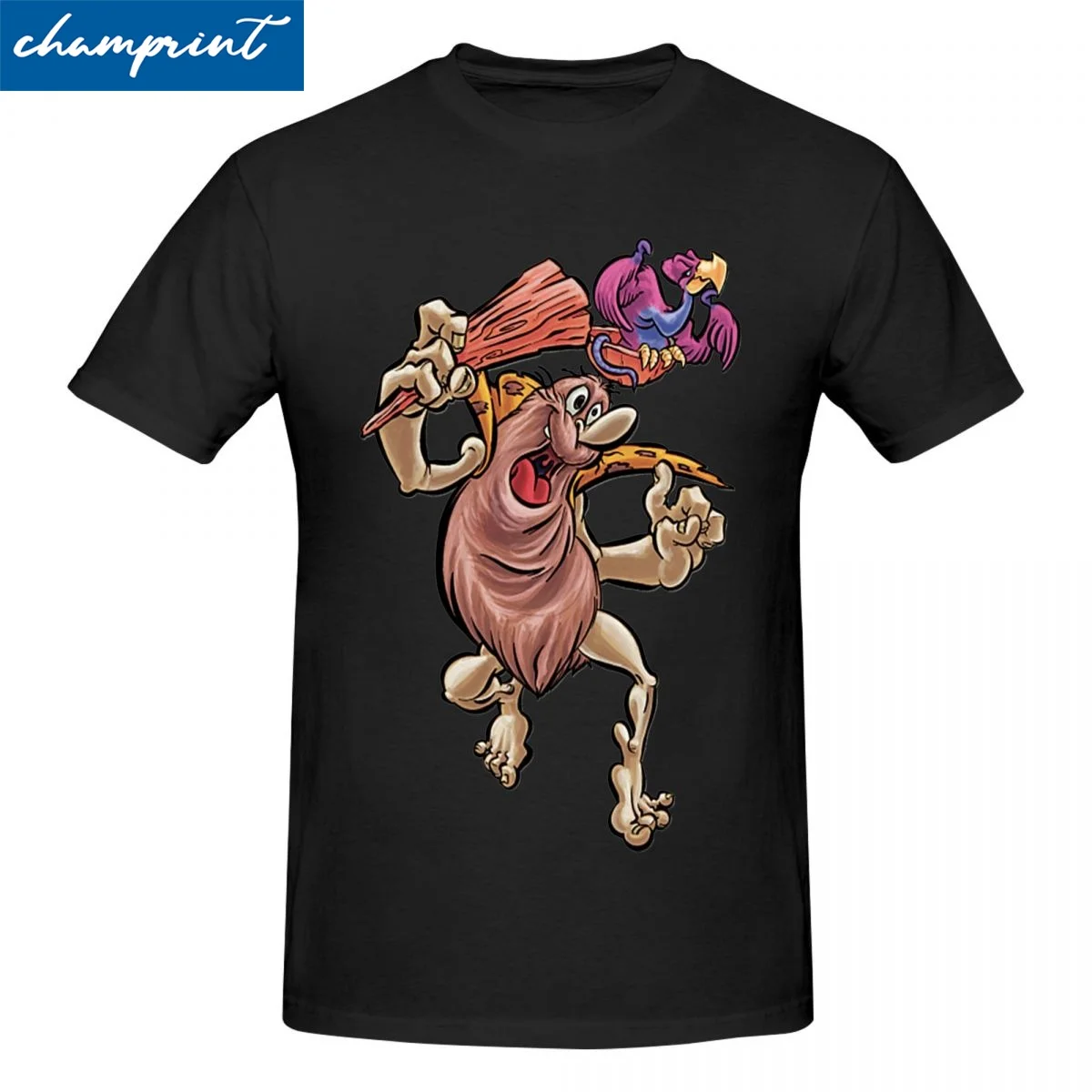 Casual Retro Hong Kong Phoeey Captain Caveman Magliette Unisex Cotone Manica Corta Girocollo Top Tee