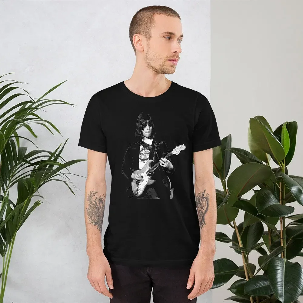 T-Shirt Unisex Jeff Beck Con Stratocaster