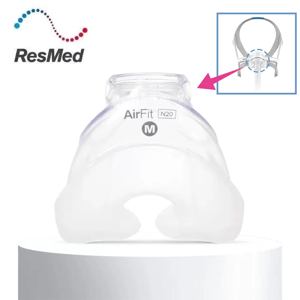Maschera Nasale In Silicone Originale Resmed Airfit N20 Per Russare Ventilatore Per Apnea Notturna Cpap/Bipap Maschera Accessori Ressed