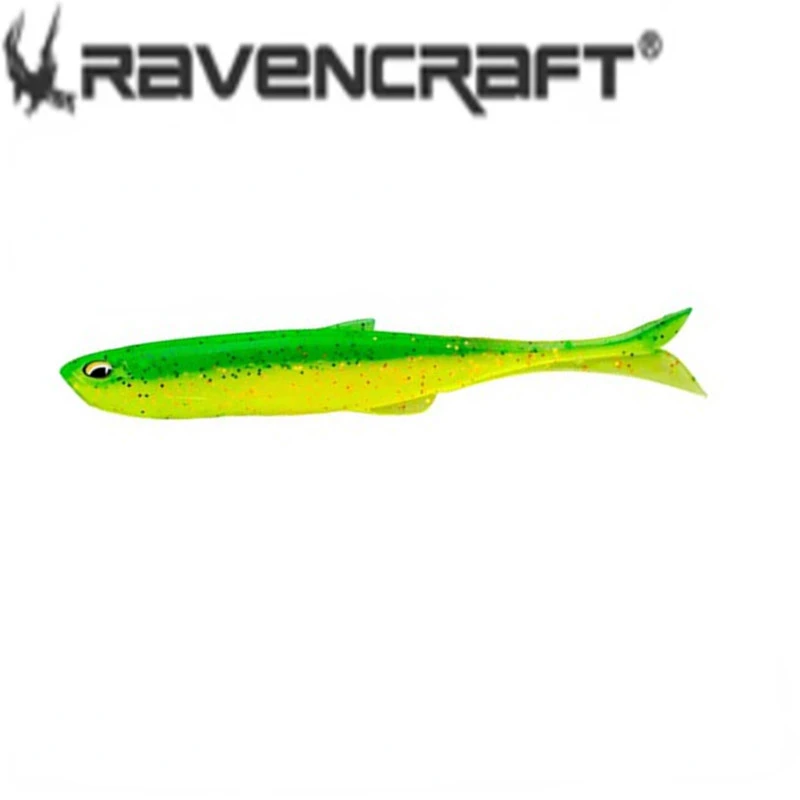 Ravencraft Crow Language [Young Fish] Soft Worm Strada Competitiva Asian Bass Mandarin Fish Pouting T-Tail Esca A Forma Di Pesce Reale