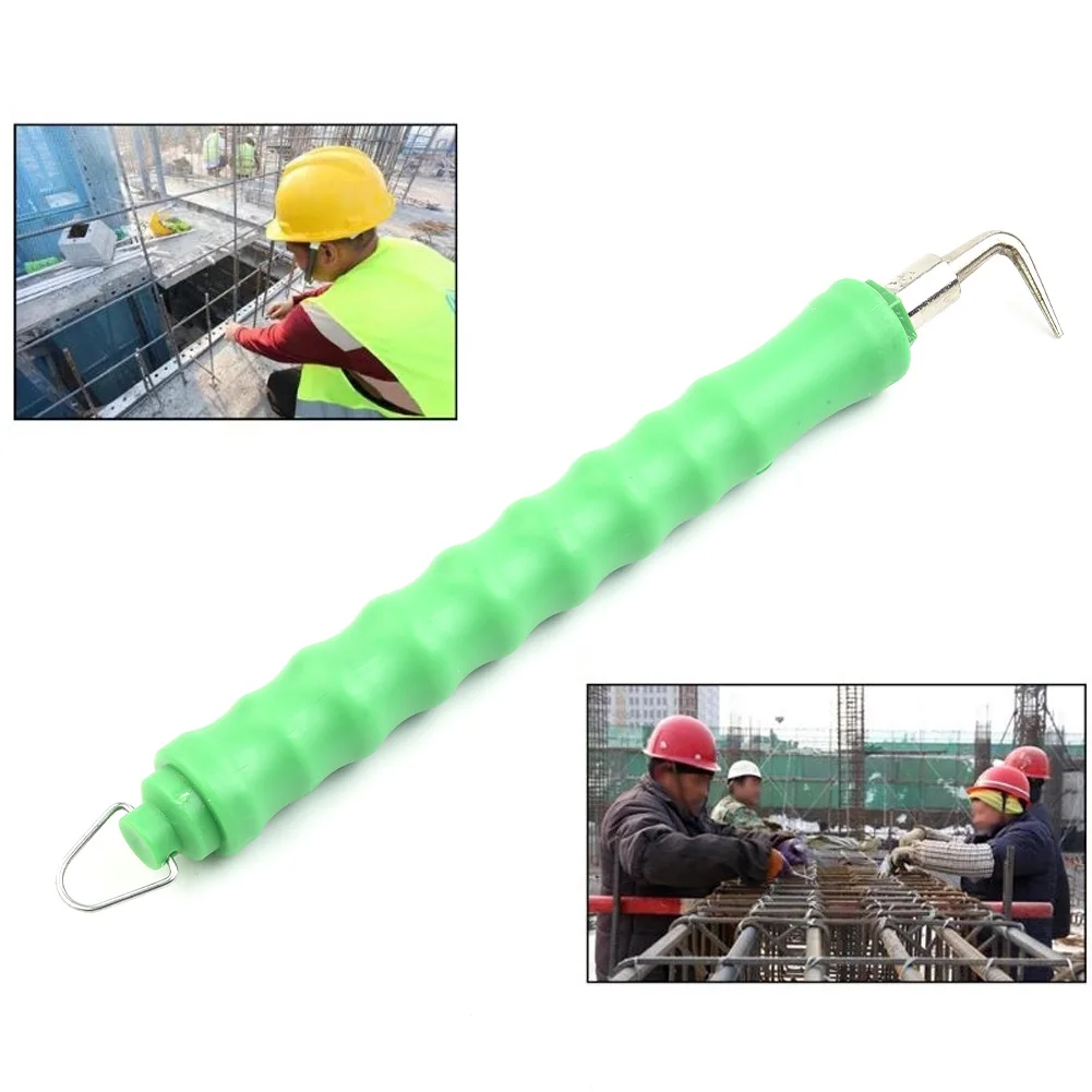 1 Pz Tondo Per Cemento Armato Filo Twister Gancio Dritto Maniglia Antiscivolo Semiautomatica Per La Costruzione Tondo Per Cemento Armato Legatura Rile