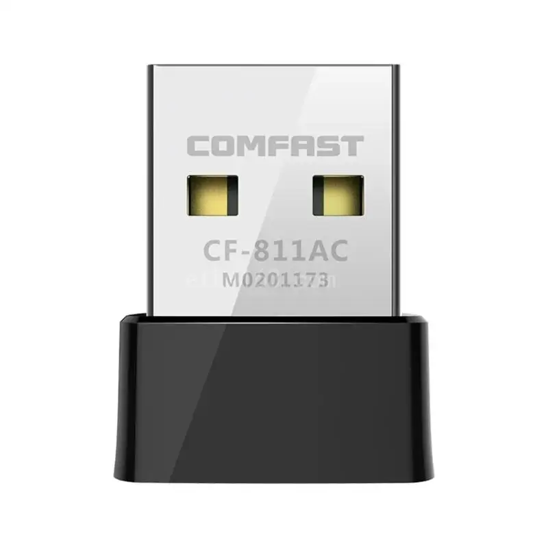Mini Scheda Rete Adattatore Wifi Wireless 2.4+5Ghz Dongle Wifi 650Mbps Per Laptop Desktop Scheda Wireless Usb Cf-811Ac
