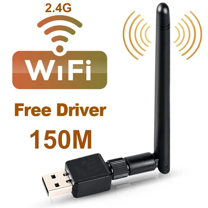 Adattatore Usb Wifi 150Mbps Mt7601 Adattatore Wifi Usb Mini Scheda Di Rete 802.11B/N/G/Ac Scheda Lan Di Rete Dongle Wifi Per Ricevitore Pc