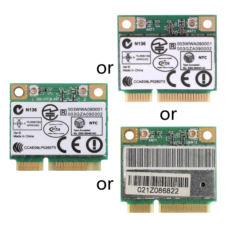 Scheda Wlan Wifi Wireless F3Ma Atheros Ar9285 Half Mini Pcie Pci-Express Per 7