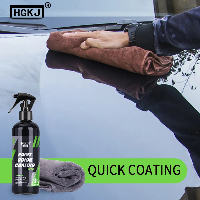 Hgkj 300Ml Car Ceramic Coating Wax Liquid Glass Car Body Polish Spray Paint Agente Idrofobo Shine Protection Accessori Auto