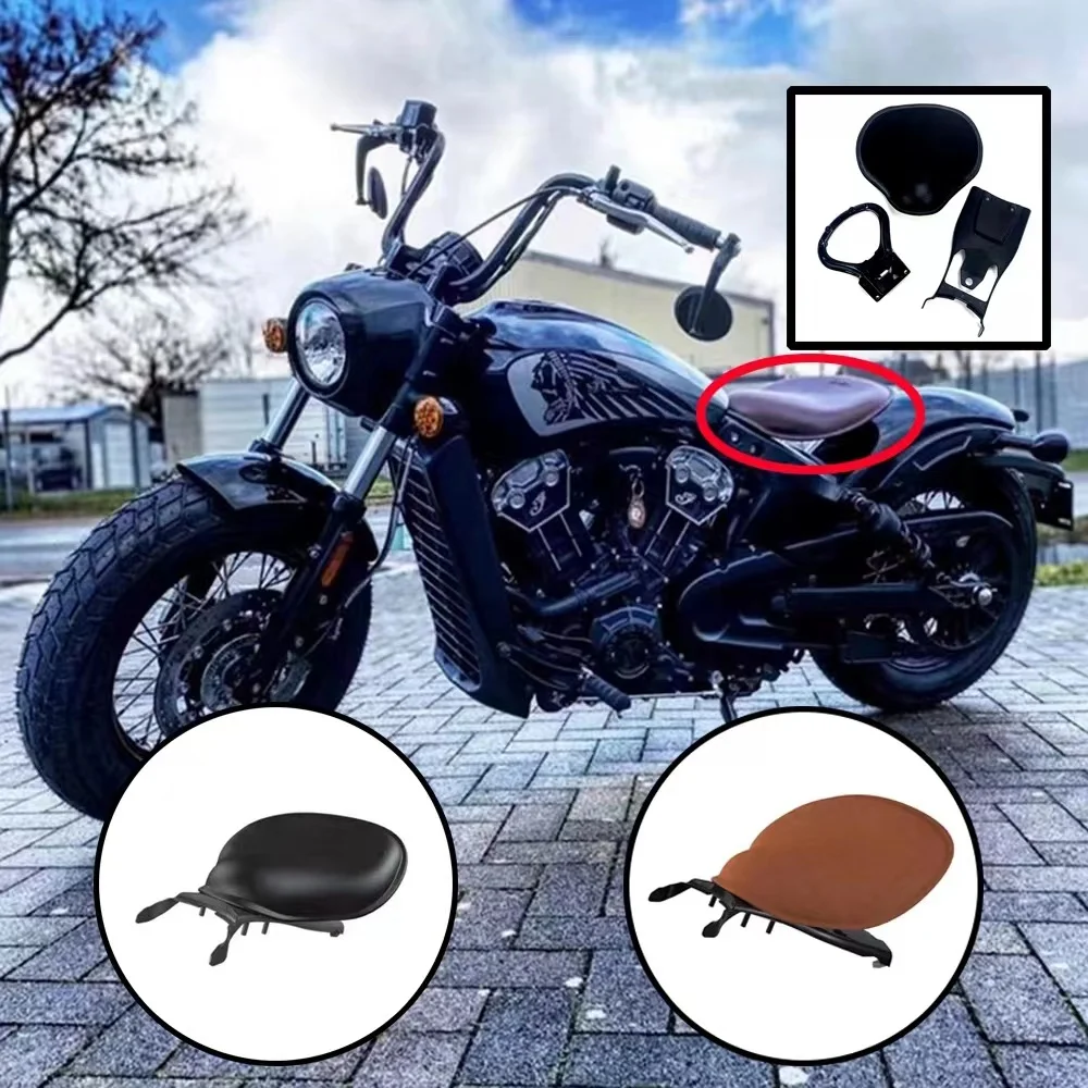 Coprisedile Per Passeggero Singolo Retrò Per Moto Cowl Pad Per Indian Scout E Indian Scout Bobber