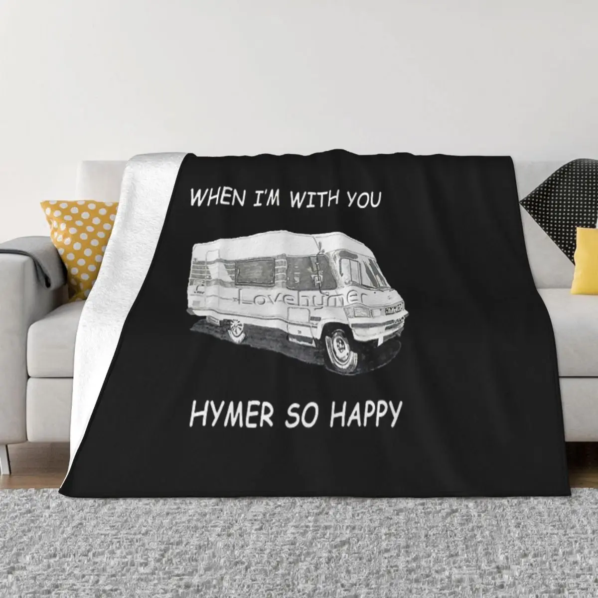 Quando Sono Con Te Hymer So Happy Hymer B544 Progetta Copriletto Coperta Sul Letto Divano Letto Da Spiaggia