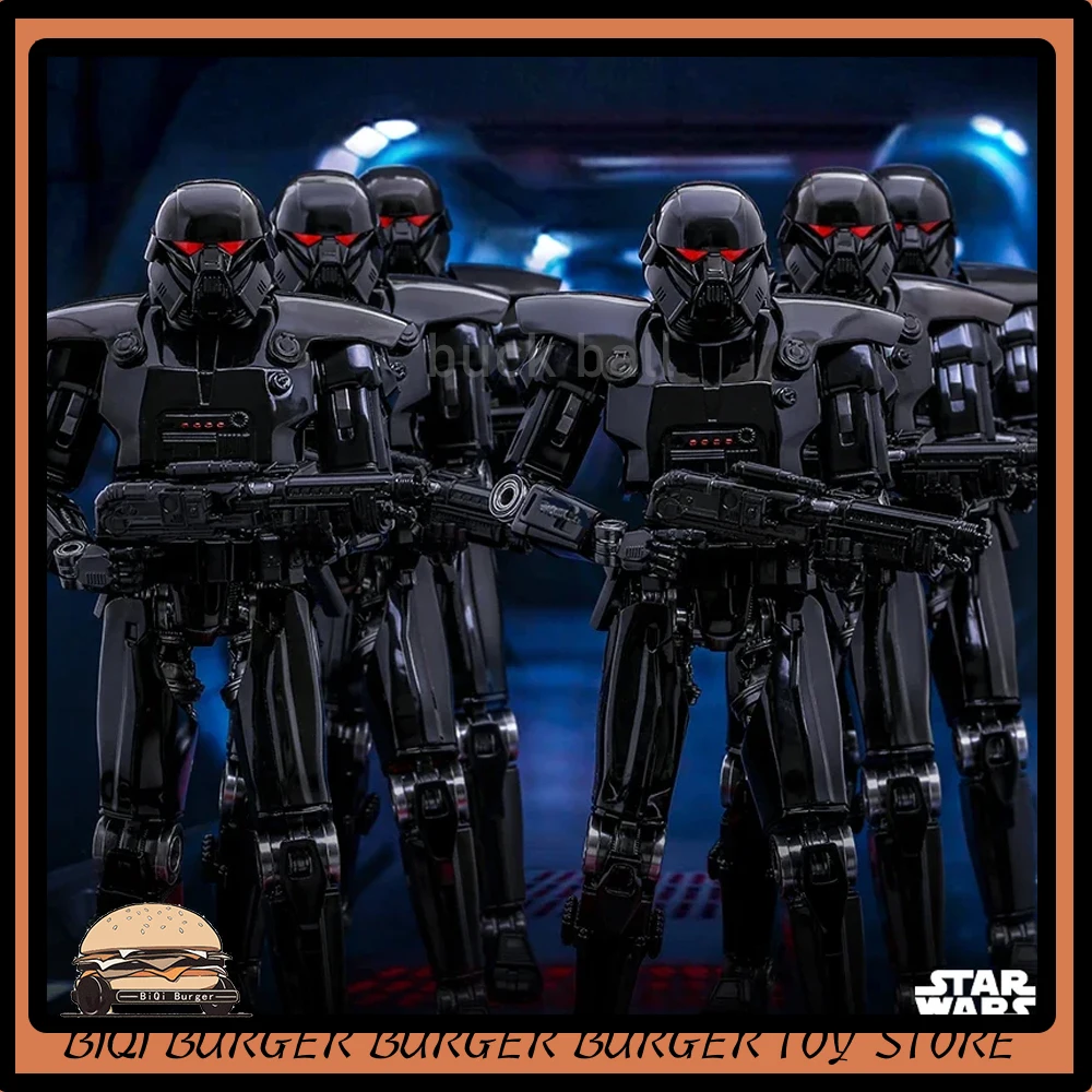 1/6 Original Hot Toys The Mandalorian Movie Figures Dark Trooper Action Figurine Star Wars Figure Modello Da Collezione Giocattoli Regali