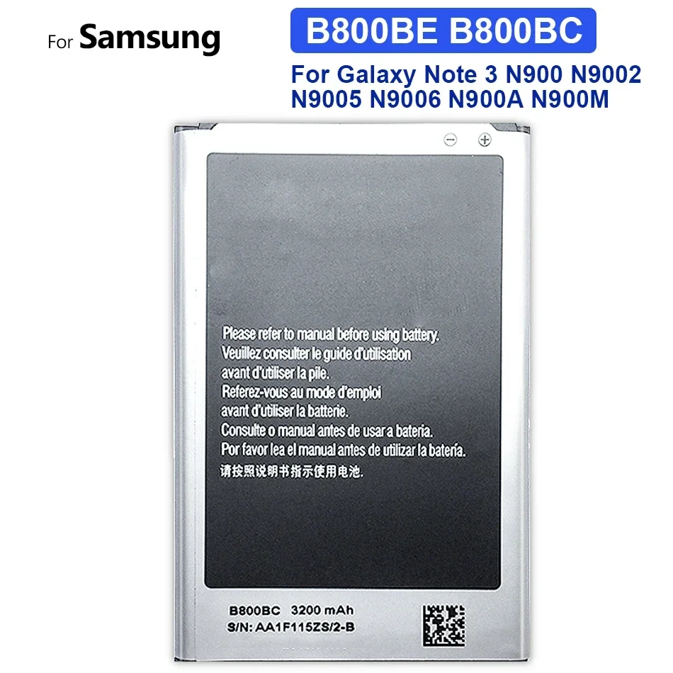 Batteria 3200Mah Per Samsung Galaxy Note 3 Note3 N900 N9006 N9005 N9000 N900A N900T N900P B800Be B800Bc Bateria
