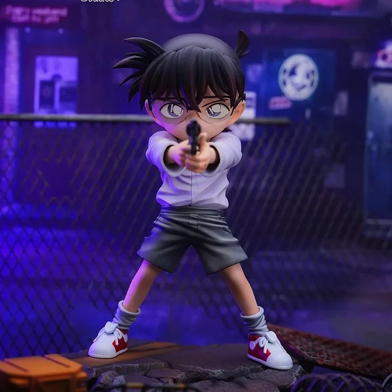 Detective Conan Figures Conan Edogawa Action Figures Raise A Gun Amine Pvc Collection Model Perimetrale Toys Decorazione Regali