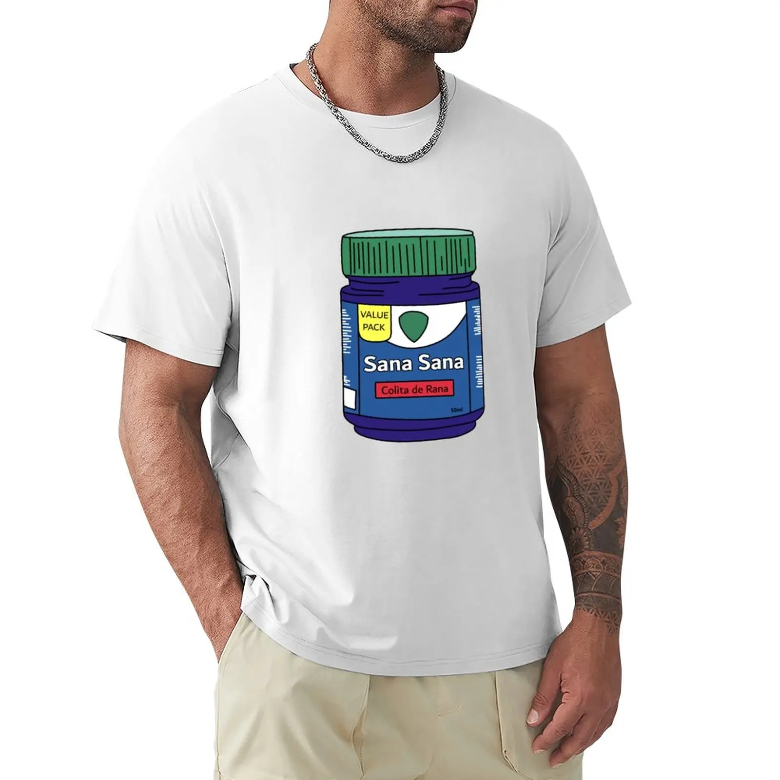 Sana Sana Sana Colita De Rana T-Shirt Grafica Abbigliamento Estetico Magliette Per Uomo Graphic