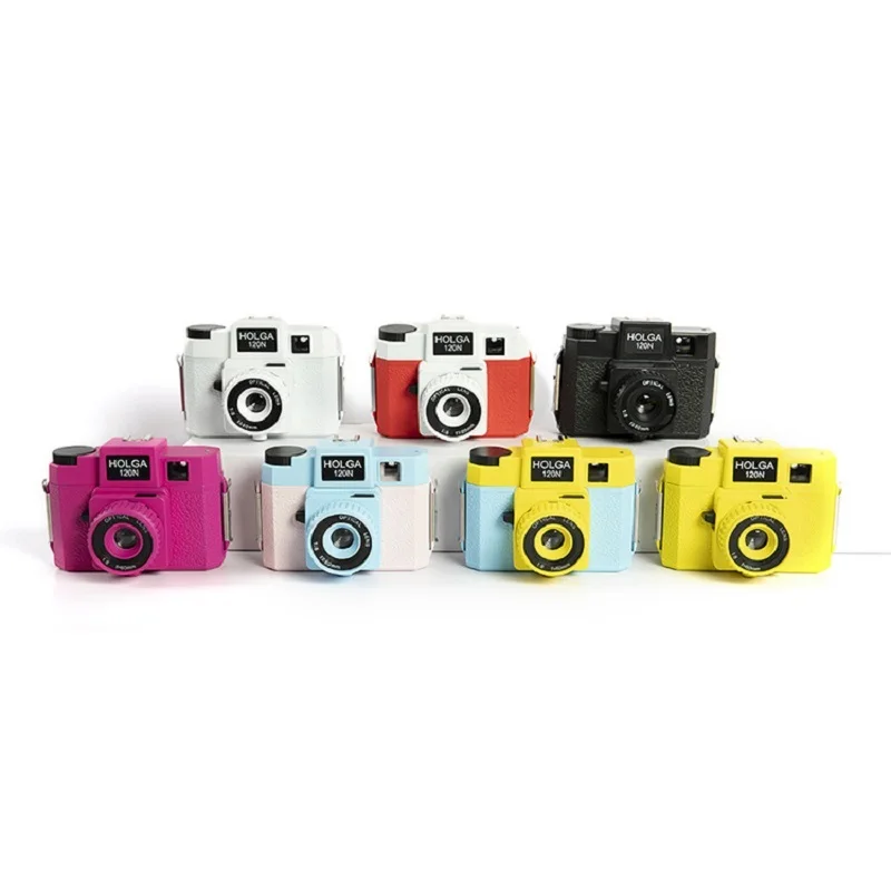 Nuovissimo Holga 120N Retro Point And Shoot Film Camera Lomo Manual Prime Film Camera Lomografia Lomo Utilizzando 120 Formato Film