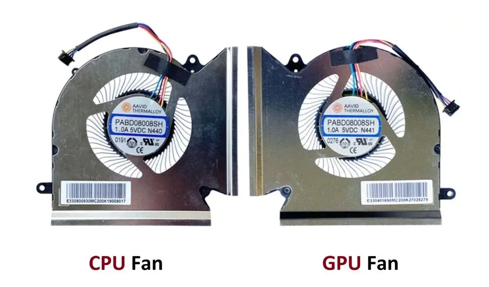 Nuovo Per Msi Ge66 Gl66 Gp66 Series Raider / Leopard Laptop Cpu Gpu Ventola Di Raffreddamento #
