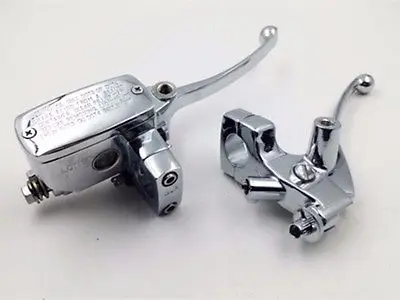 Chrome 7/8 "Manubrio Freno Frizione Leve Moto Cruiser Strada Custom Bike