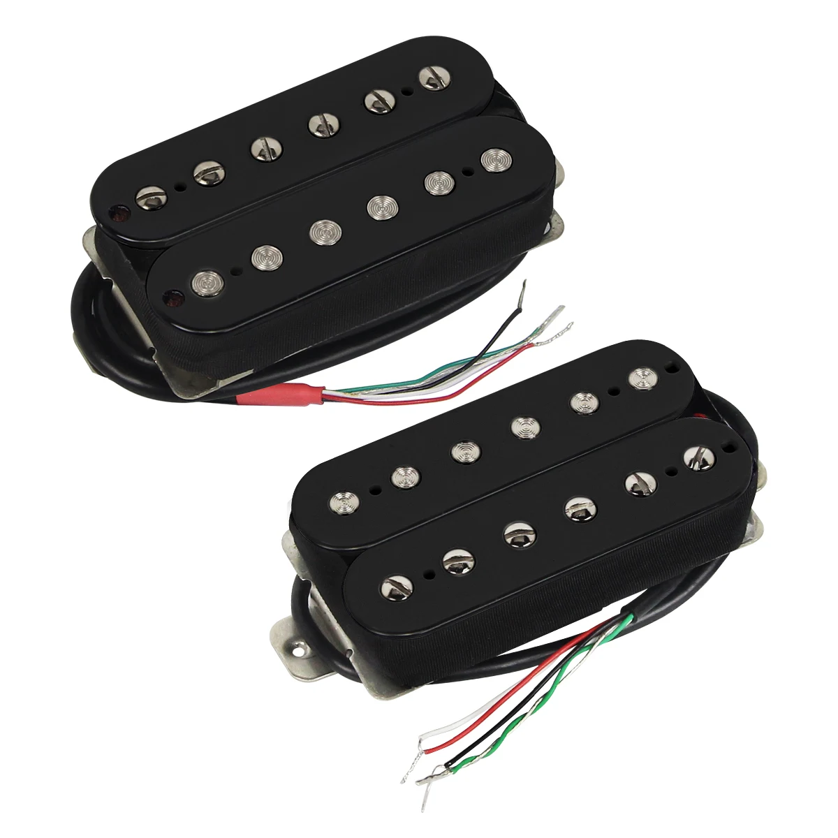 Fleor 2 Pezzi Alnico 5 Pickup Per Chitarra Humbucker Pickup Doppia Bobina Nera Per Chitarra Elettrica
