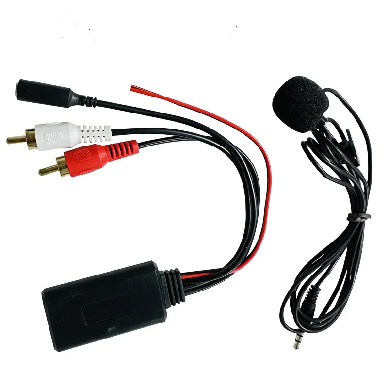 Pioneer Alpine Sony 2Rca Radio Bluetooth Audio Music Adapter Modulo Bluetooth Adattatore Rca Microfono Vivavoce Mic