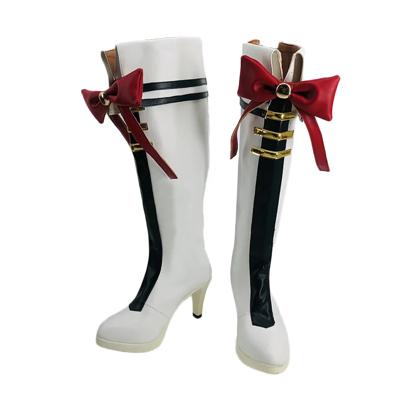 Cosaddy Gold Ship Cosplay Shoes Stivali Halloween Adult Women Role Play Accessorio Per Costume