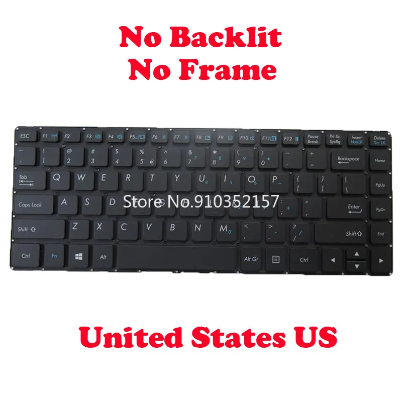 Nessuna Tastiera Retroilluminata S410 Per Getac Muslimv00 Us-Ro 531090280029 Dt-Ro 531090280049 Muslimv00 Sg-Ro 531090280026 Pl-Ro