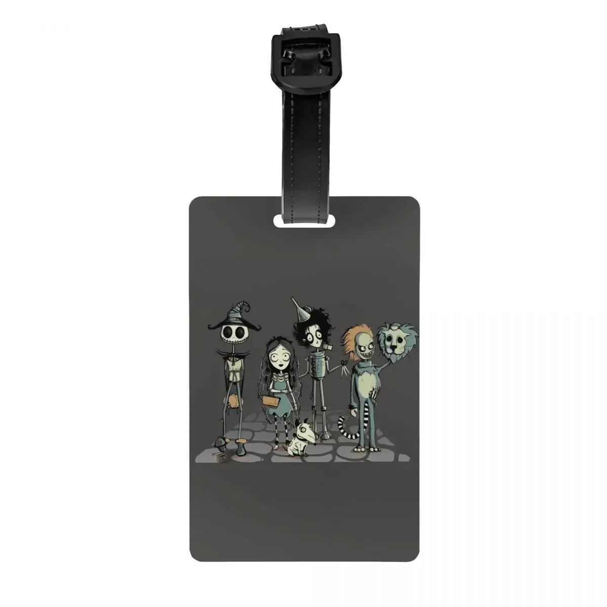 Tim Burton Horror Movie Etichette Per Bagagli Custom Gothic Halloween Film Etichette Per Bagagli Privacy Cover Nome Id Card